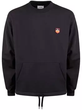 Bally толстовка с кулиской и нашивкой-логотипом, синий