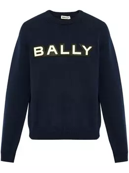 Bally толстовка с нашивкой-логотипом, синий
