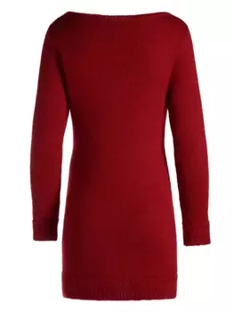 Bally трикотажное платье с аппликацией логотипа, красный