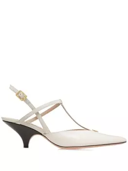 Bally туфли Karline 55 с заостренным носком, нейтральный цвет