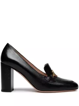 Bally туфли-лодочки с эмблемой 10 мм, черный