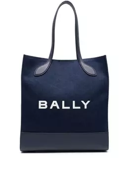 Bally твиловая сумка-тоут Bar Keep On, синий