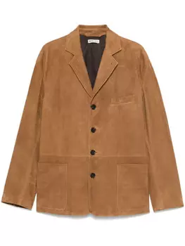 Bally замшевый пиджак, коричневый