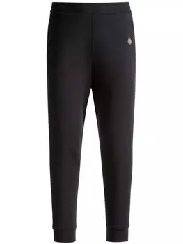 Bally зауженные спортивные брюки с вышитым логотипом, синий