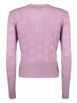 Bally жаккардовый кардиган Emblem, розовый