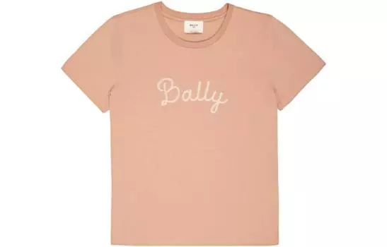 BALLY Женская футболка SS22 розового цвета