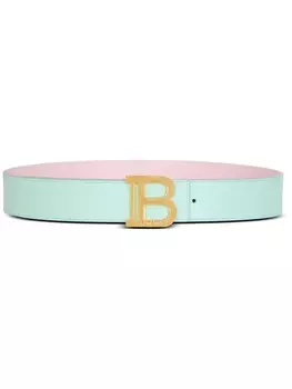 Balmain b-Belt двусторонний кожаный ремень, синий
