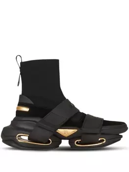 Balmain B-Bold high-top sneakers, черный