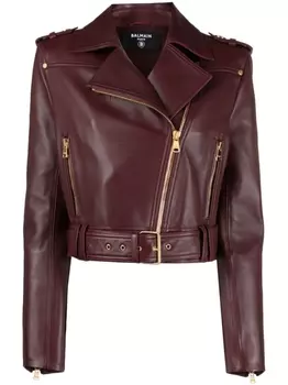 Balmain байкерская куртка, красный