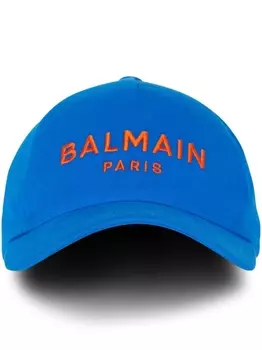 Balmain бейсболка с вышитым логотипом, синий