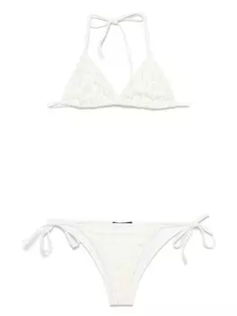 Balmain бикини с логотипом, белый