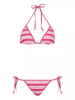 Balmain бикини с логотипом, розовый