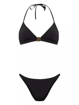 Balmain бикини с пластиной B, черный
