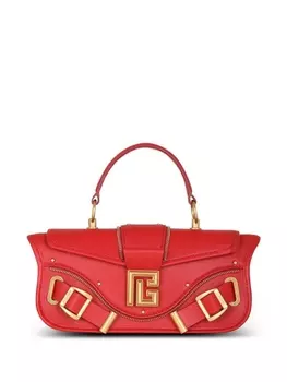 Balmain Blaze leather shoulder bag, красный