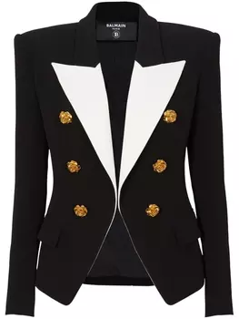 Balmain блейзер в двух тонах, черный