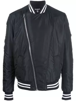 Balmain бомбер с логотипом, черный