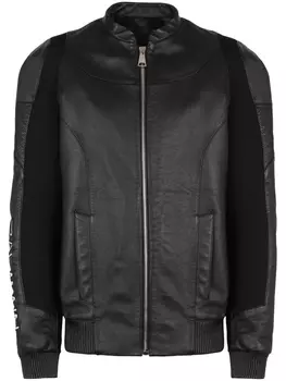 Balmain бомбер с логотипом, черный