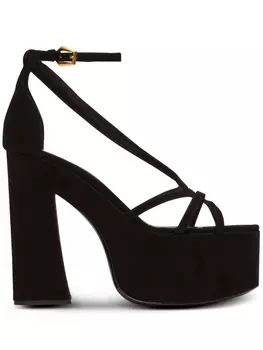 Balmain босоножки Cam 160 на платформе, черный