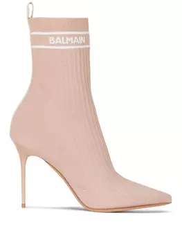 Balmain ботильоны Skye 95, нейтральный цвет