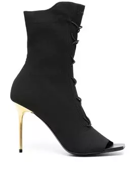 Balmain ботинки на шнуровке, черный