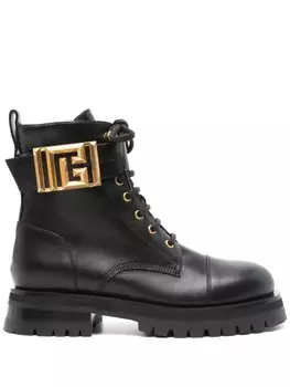 Balmain ботинки с пряжками, черный