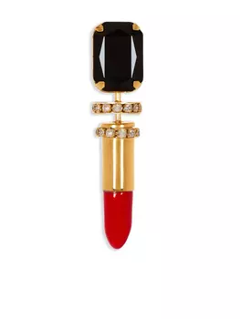 Balmain брошь Lipstick, золотой