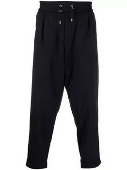 Balmain брюки с кулиской, синий