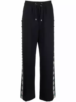 Balmain брюки с лампасами, черный