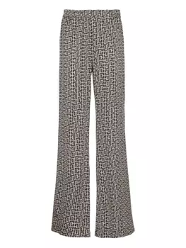Balmain брюки с монограммой, черный