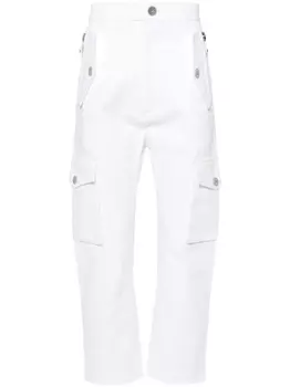 Balmain брюки широкого кроя, белый