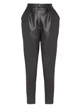 Balmain брюки со складками, черный