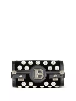 Balmain декорированный клатч B-Buzz 23, черный