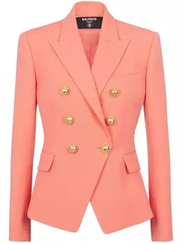 Balmain двубортный блейзер 6-Buttons, розовый