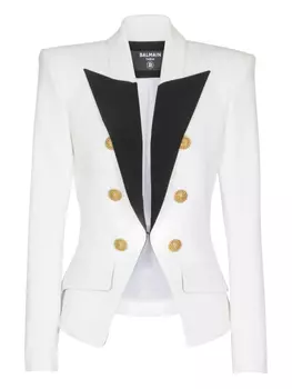 Balmain двухцветная куртка, белый
