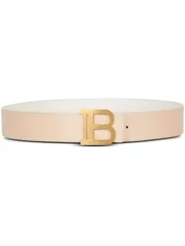 Balmain двусторонний ремень B-Belt, нейтральный цвет