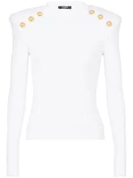 Balmain джемпер 6-Buttons, белый