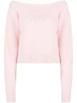 Balmain джемпер с длинными рукавами, розовый