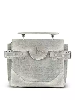 Balmain джинсовая сумка B-Buzz 23, серый