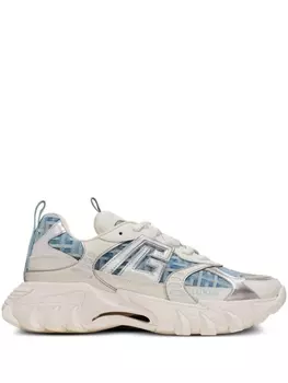 Balmain джинсовые кроссовки B-East с монограммой, синий