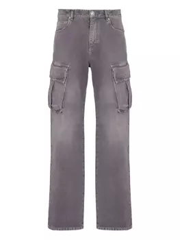 Balmain джинсы карго, серый