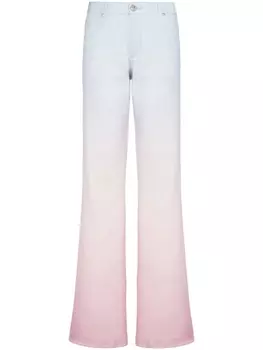 Balmain джинсы с эффектом градиента из коллаборации с Evian, синий
