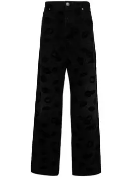 Balmain джинсы с логотипом, черный