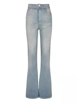 Balmain джинсы с нашивкой-логотипом, синий