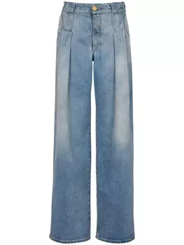 Balmain джинсы со складками, синий