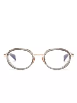 Balmain Eyewear очки Chevalier в овальной оправе, нейтральный цвет
