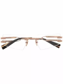 Balmain Eyewear очки Fixe в безободковой оправе, золотистый