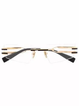 Balmain Eyewear очки Fixe в безободковой оправе, золотистый