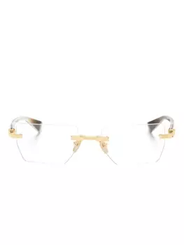 Balmain Eyewear очки Pierre BPX в прямоугольной оправе, золотистый