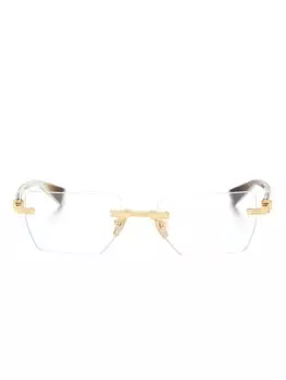 Balmain Eyewear очки Pierre BPX в прямоугольной оправе, золотистый
