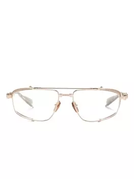 Balmain Eyewear очки-пилоты в двух тонах, золотистый